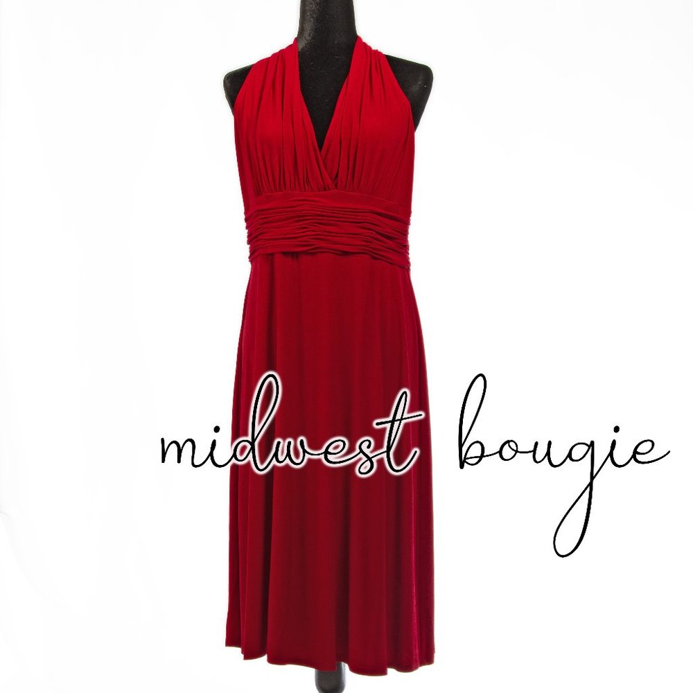 Red Jones Cocktail Dress